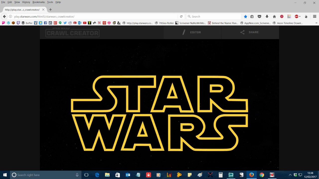 Tutorial How to make a quick and easy Star Wars Intro Crawl
