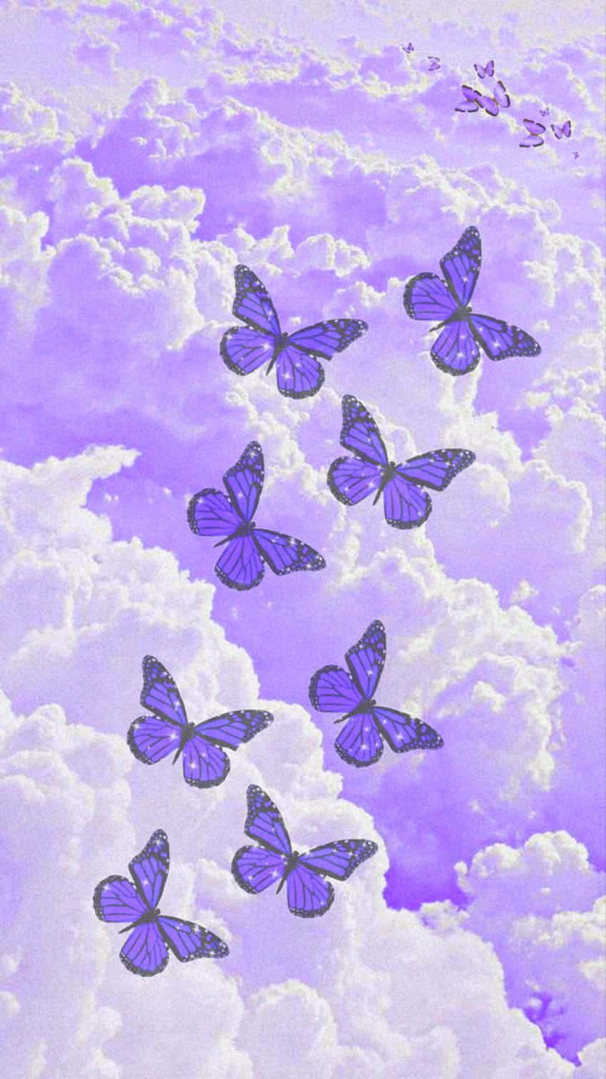Glitter Butterfly Wallpaper