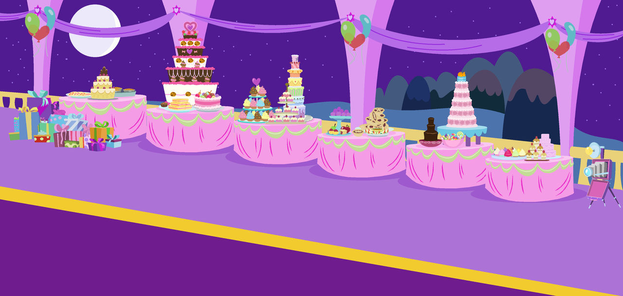 Mlp Background Party From My Diamond Castle By Pastelswirlheartowo
