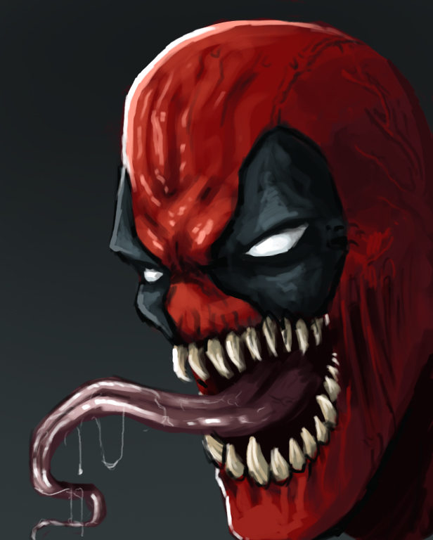 Deadpool Venom Speed Paint By Fonteart