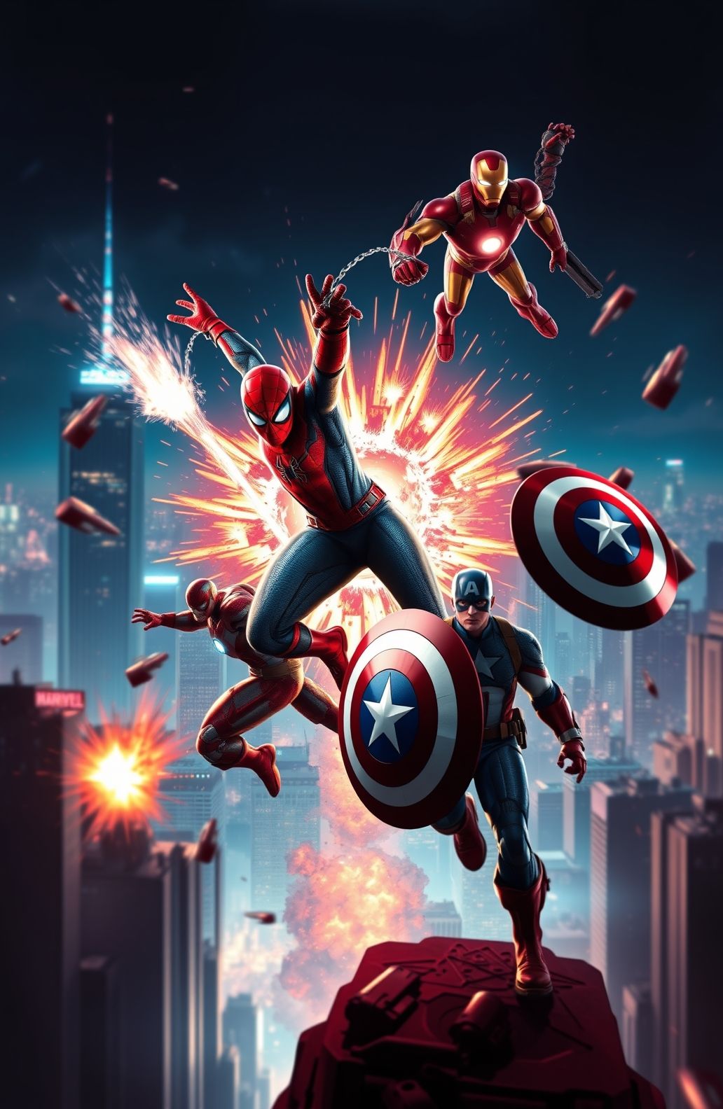 Marvel Dual Monitor Wallpaper