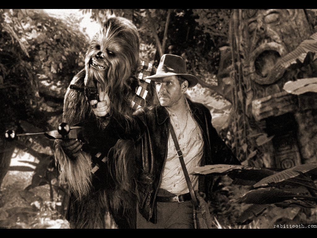Chewbacca And Indiana Jones By Rabittooth