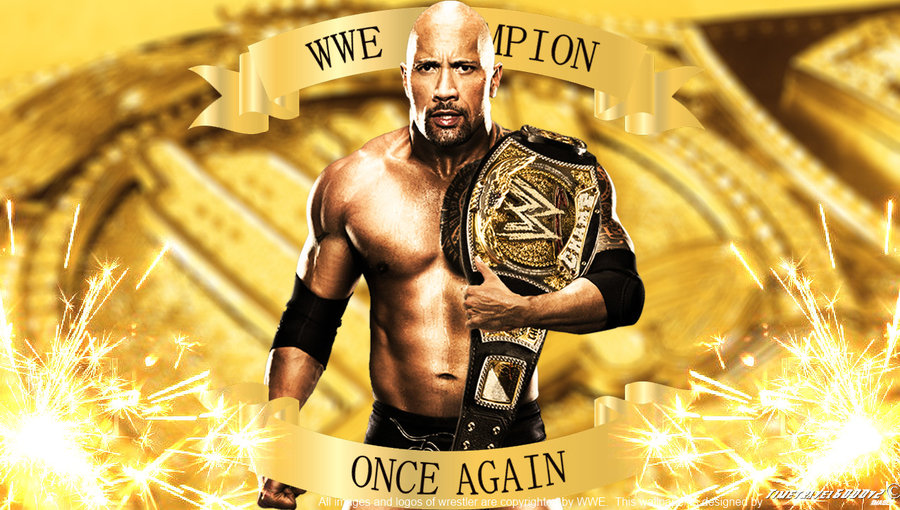 Wwe The Rock Champion Once Again Wallpaper By Timetravel6000v2 On