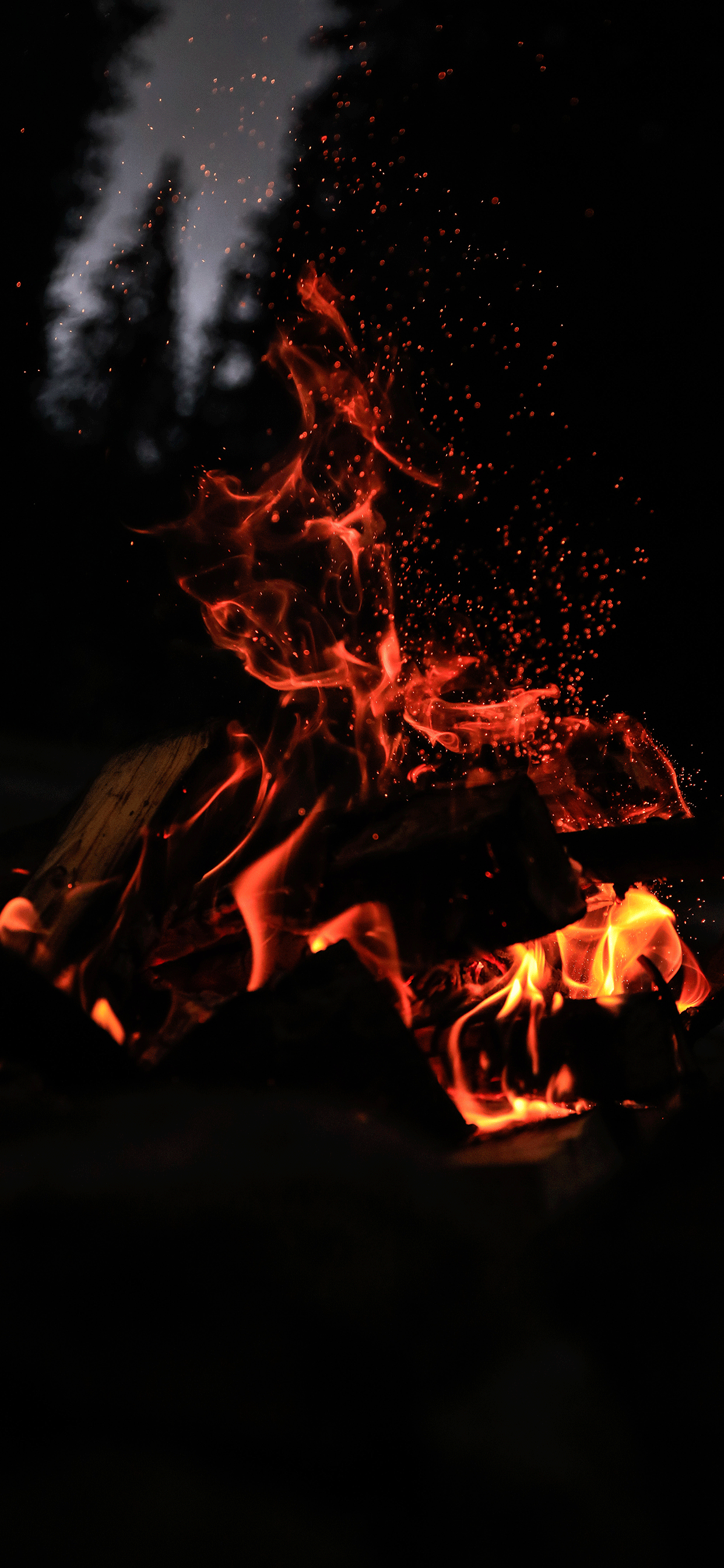 iPhone Fire Wallpaper On