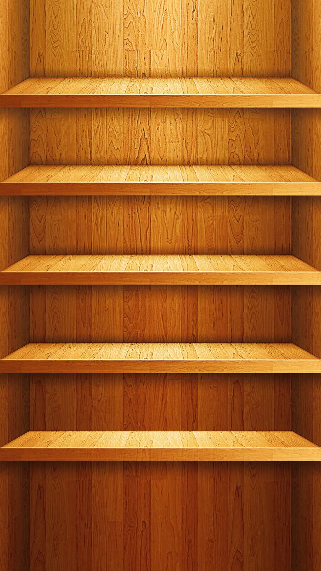 iPhone Shelf Wallpaper On
