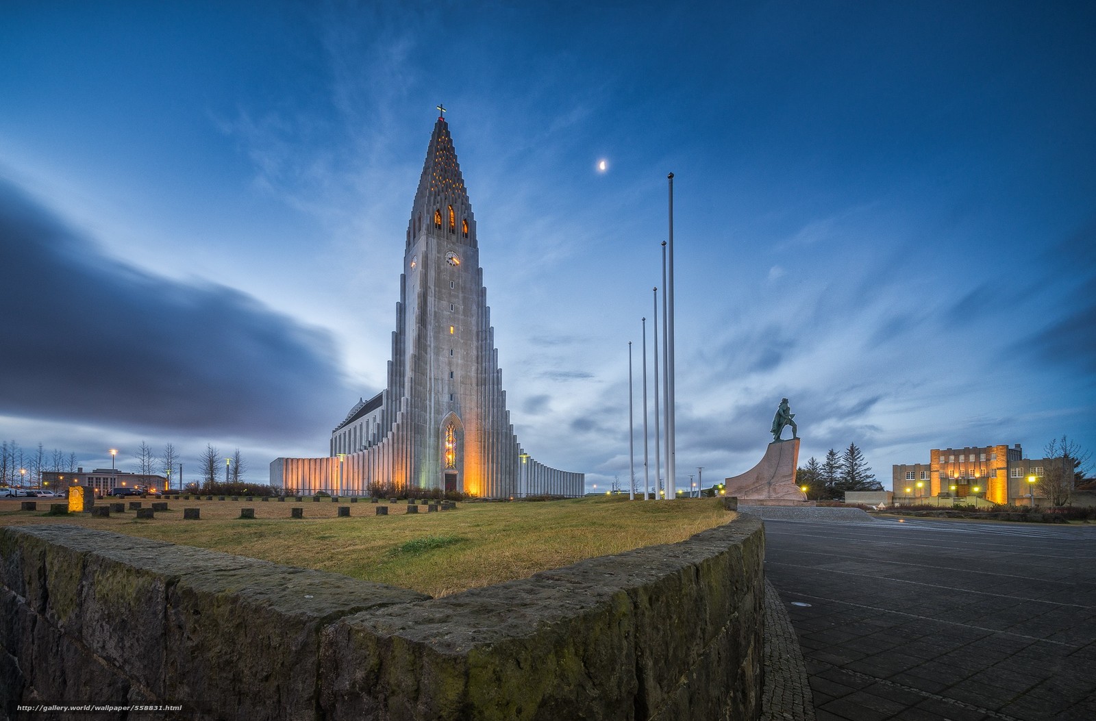 Wallpaper Hallgrimskirkja Church Reykjavik Iceland