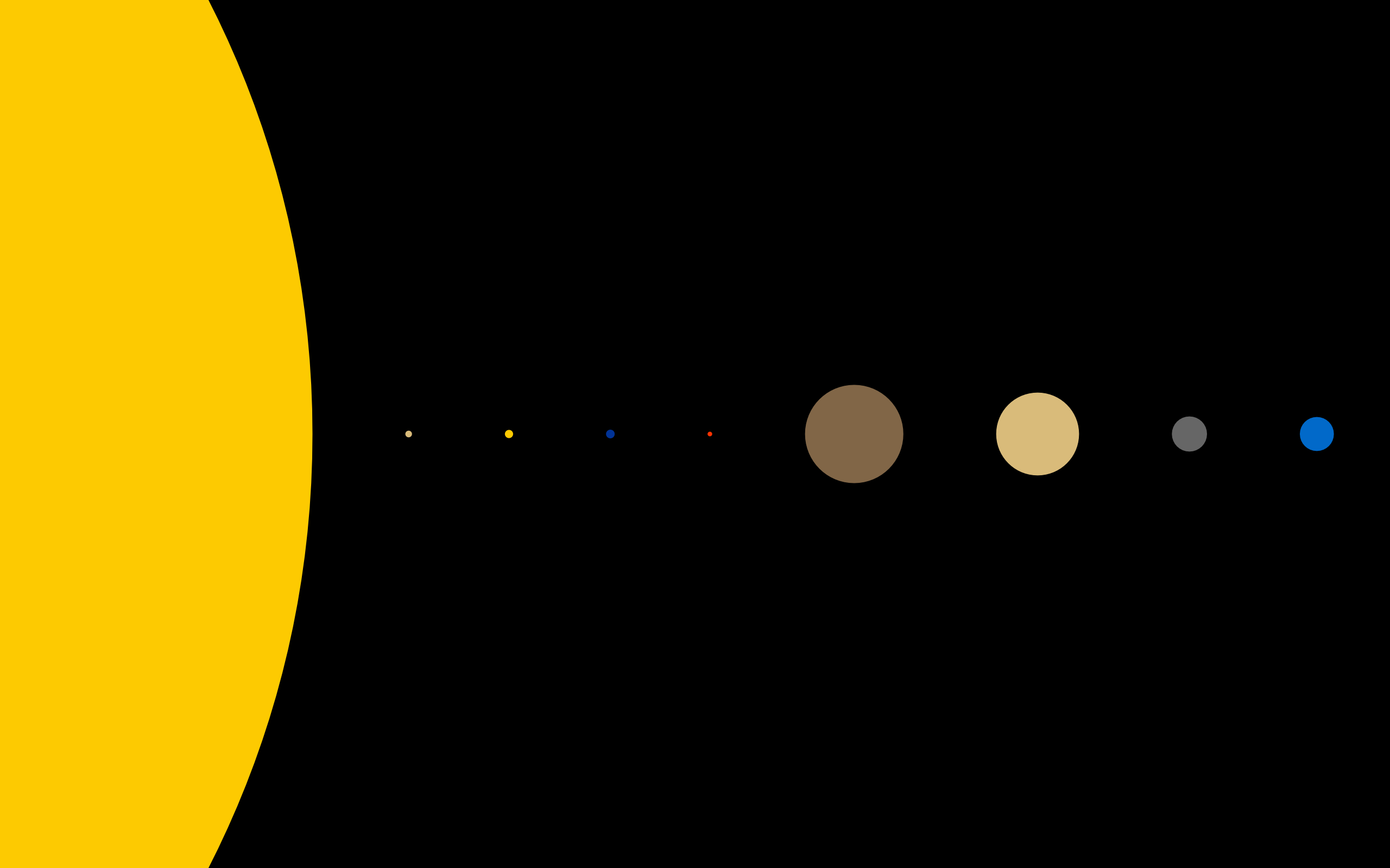 Minimalistic Solar System Wallpaper