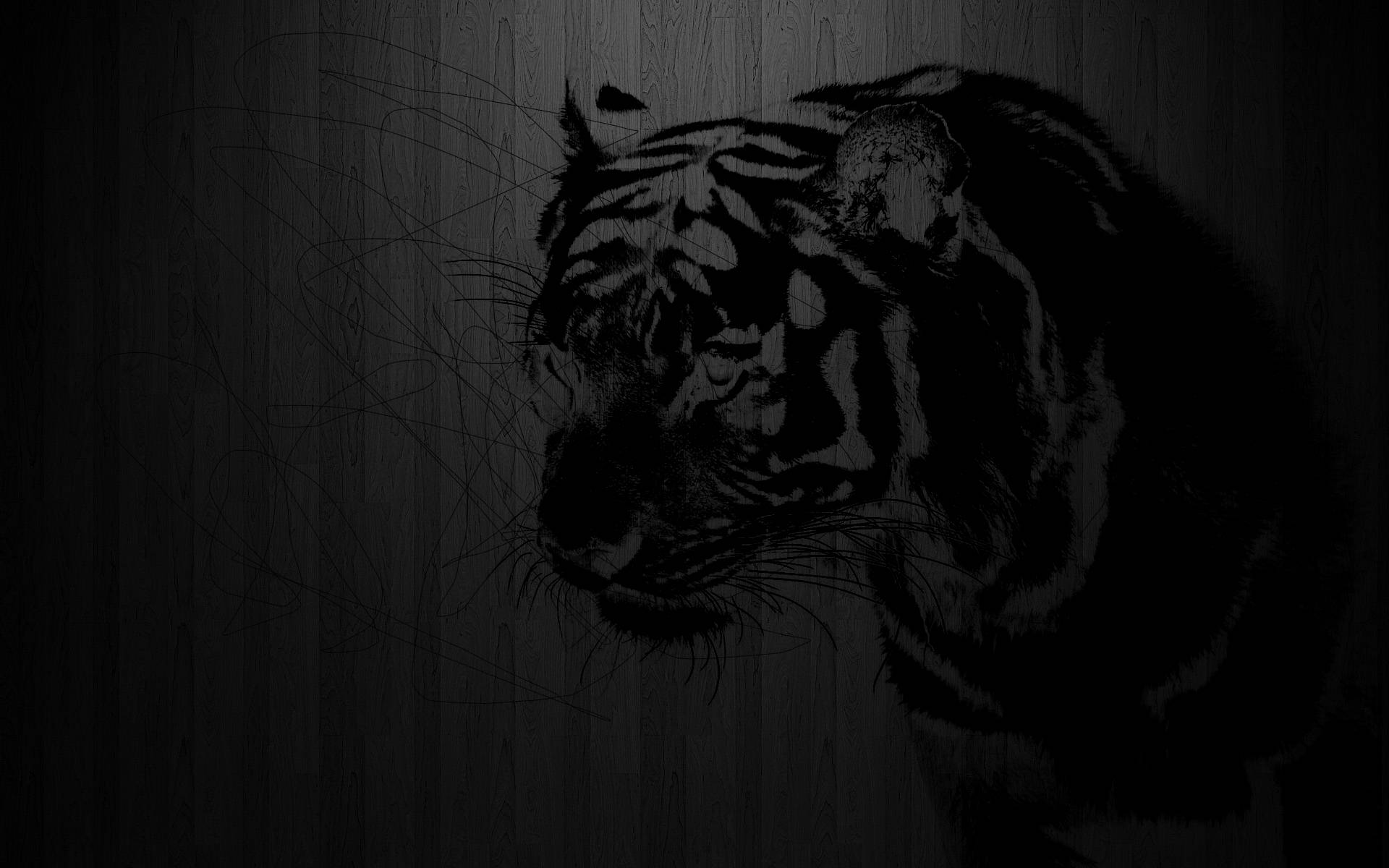 Black Wallpaper Hd Tiger gambar ke 10