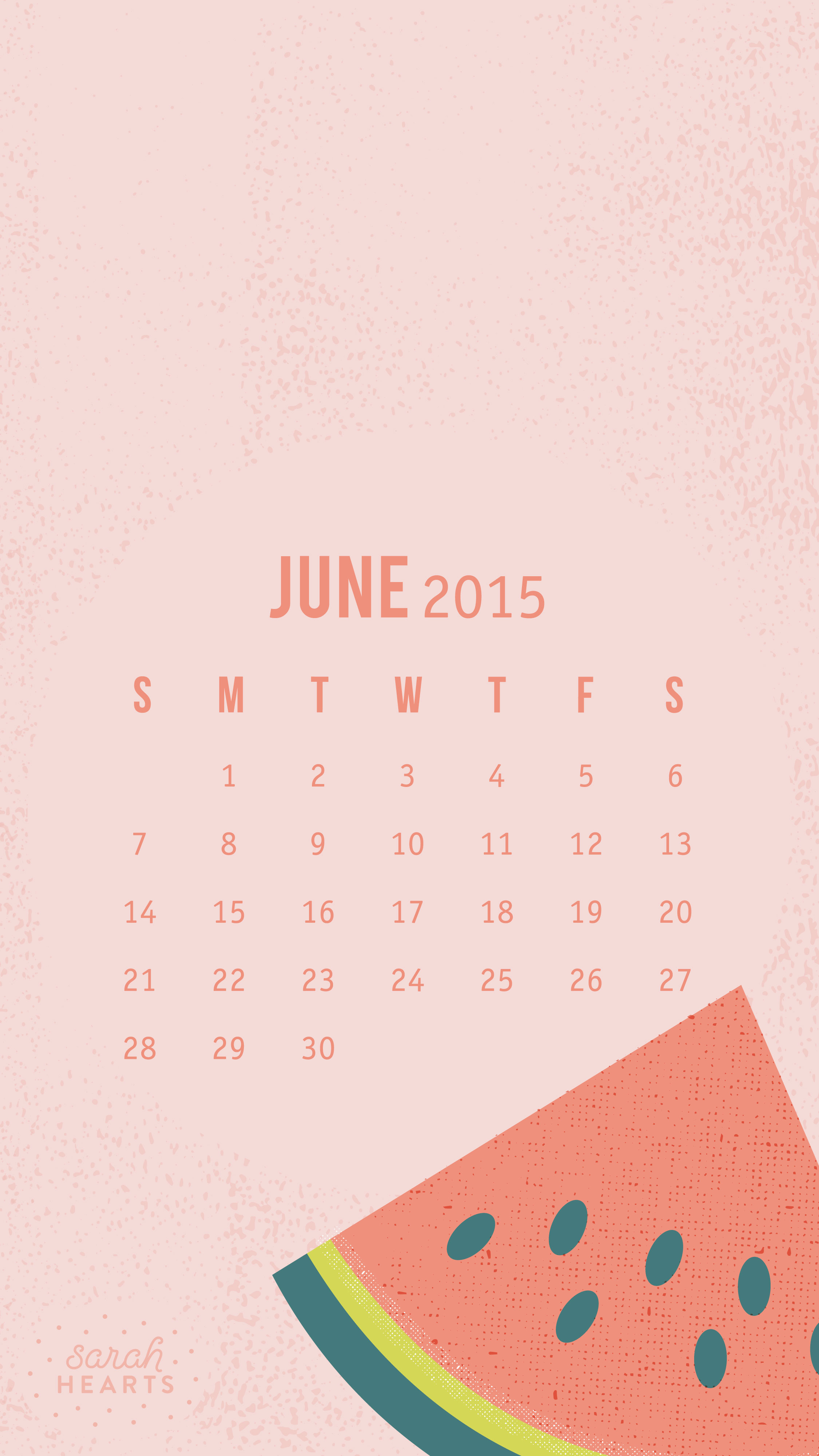 June Calendar Wallpaper Sarah Hearts