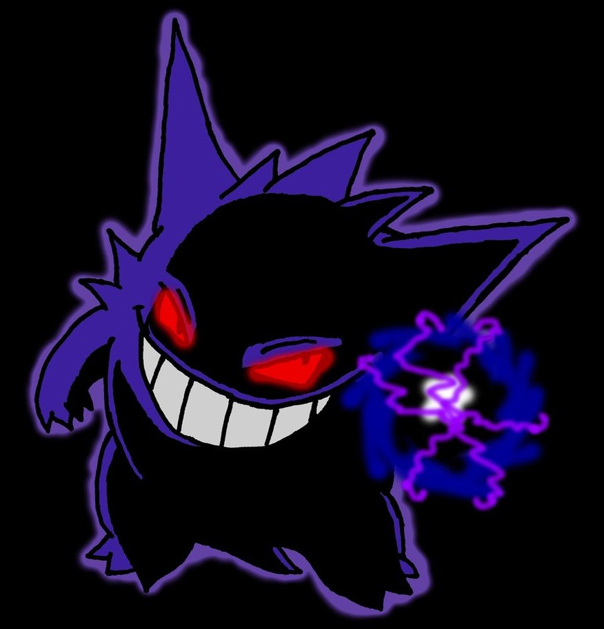 Shiny Mega Gengar by Flainfan on DeviantArt