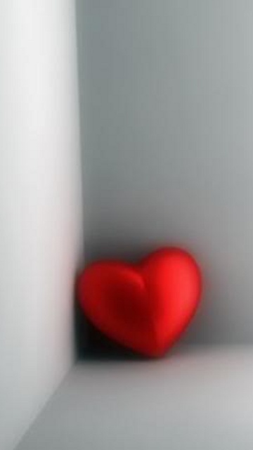 Heart On Corner Blackberry Wallpaper Mobile Phone