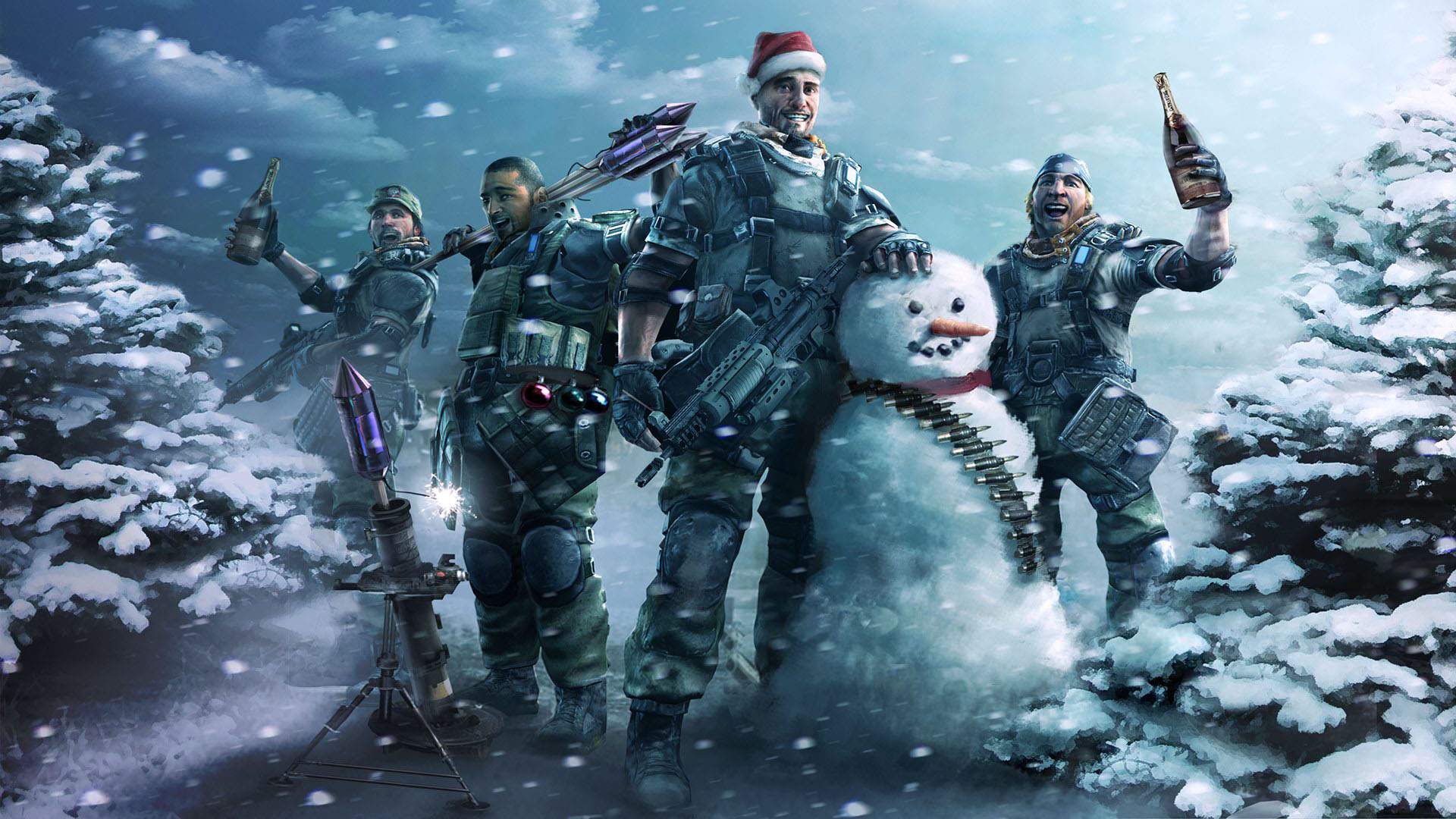 Xbox Christmas Background Playstation Ps3 Action Party Games Wallpaper