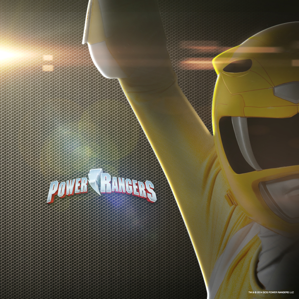 Mighty Morphin Power Rangers Yellow Ipad Wallpaper