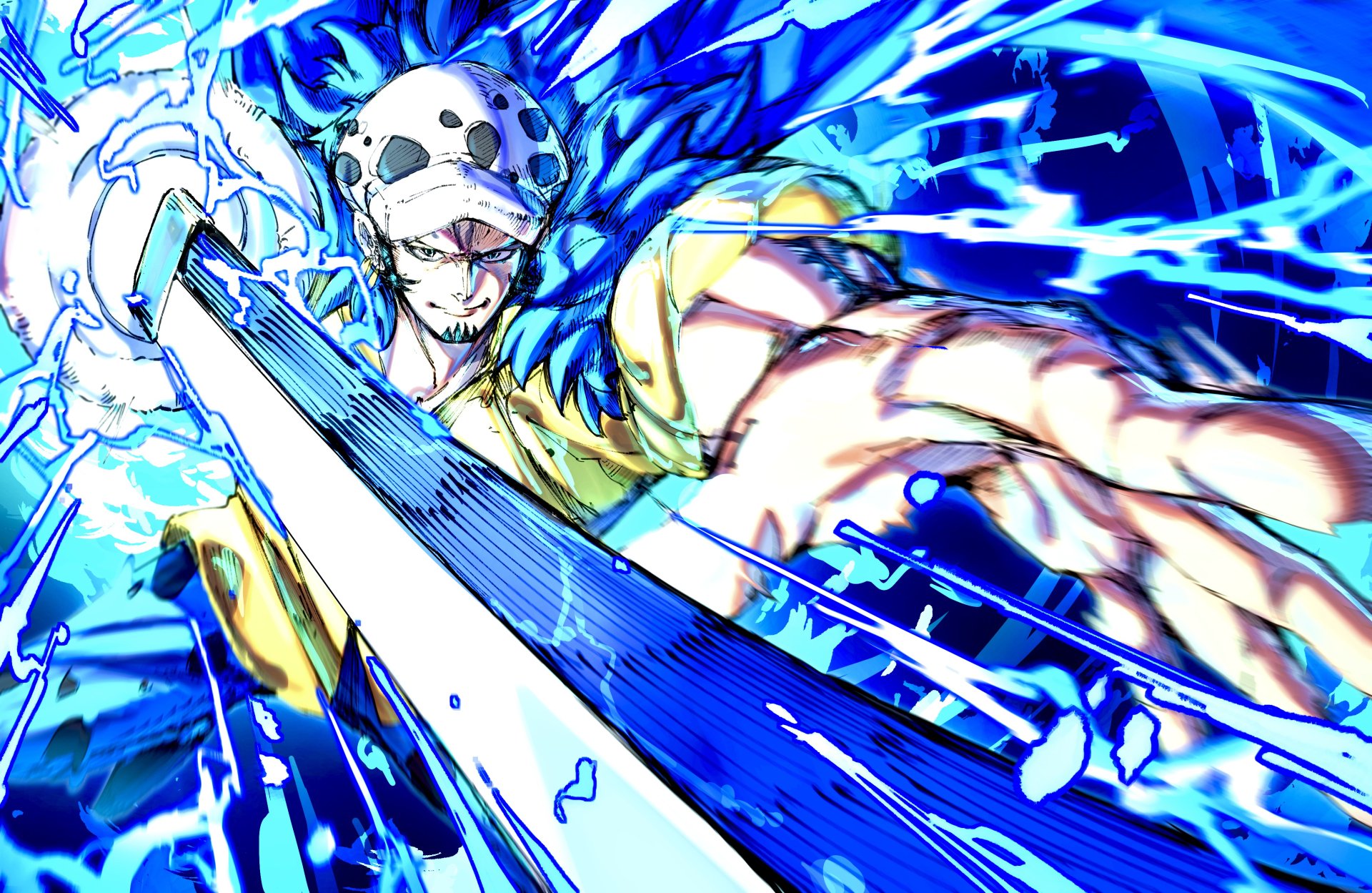 Trafalgar Law 4k Ultra HD Anime Wallpaper One Piece Power Burst By