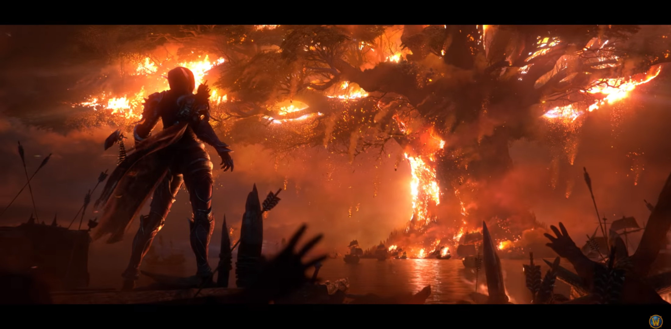 Teldrassil Burning World Of Warcraft