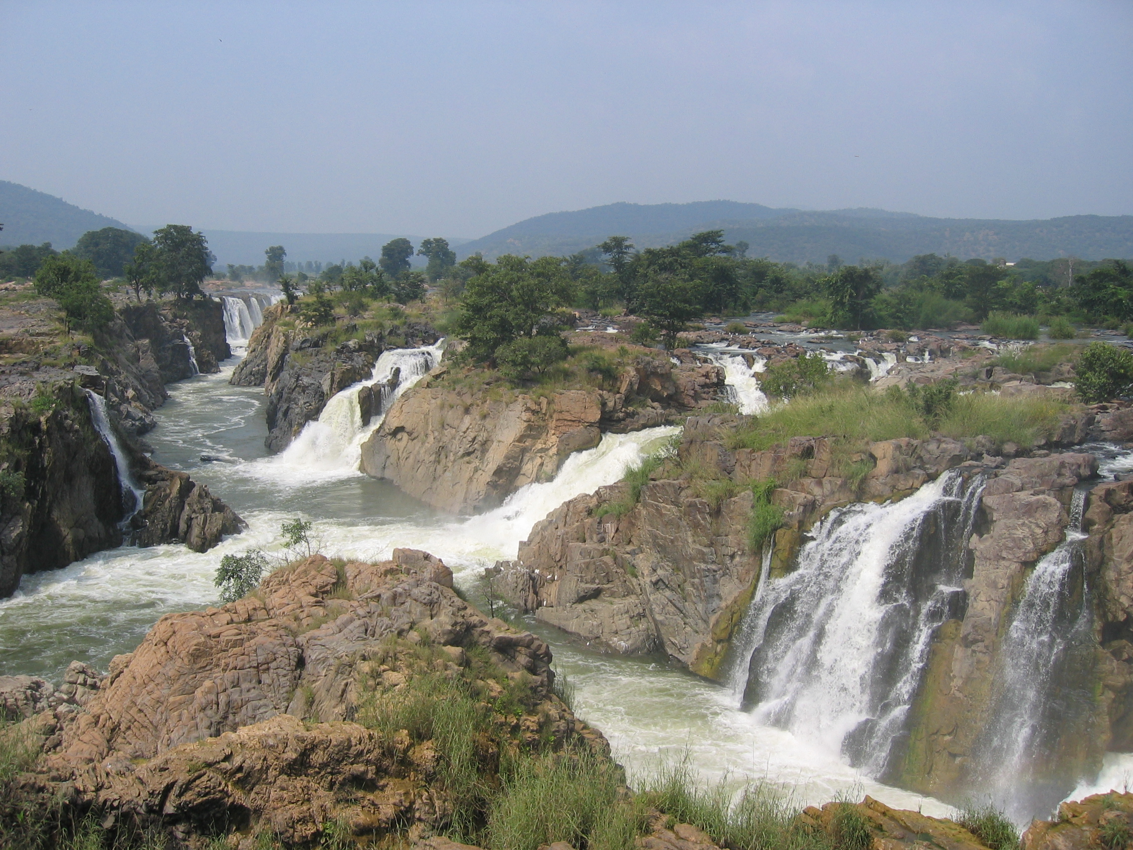 Karnataka Tourist Spots Hogenakka Waterfall Wallpaper Bigwol