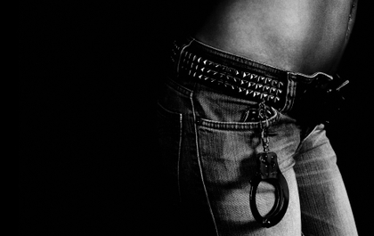 Women Jeans Stomach Handcuffs Wallpaper High