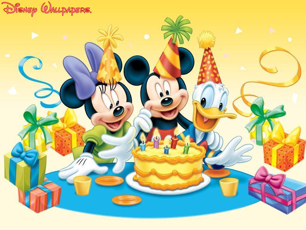Happy BirtHDay Micky Classic Disney Wallpaper