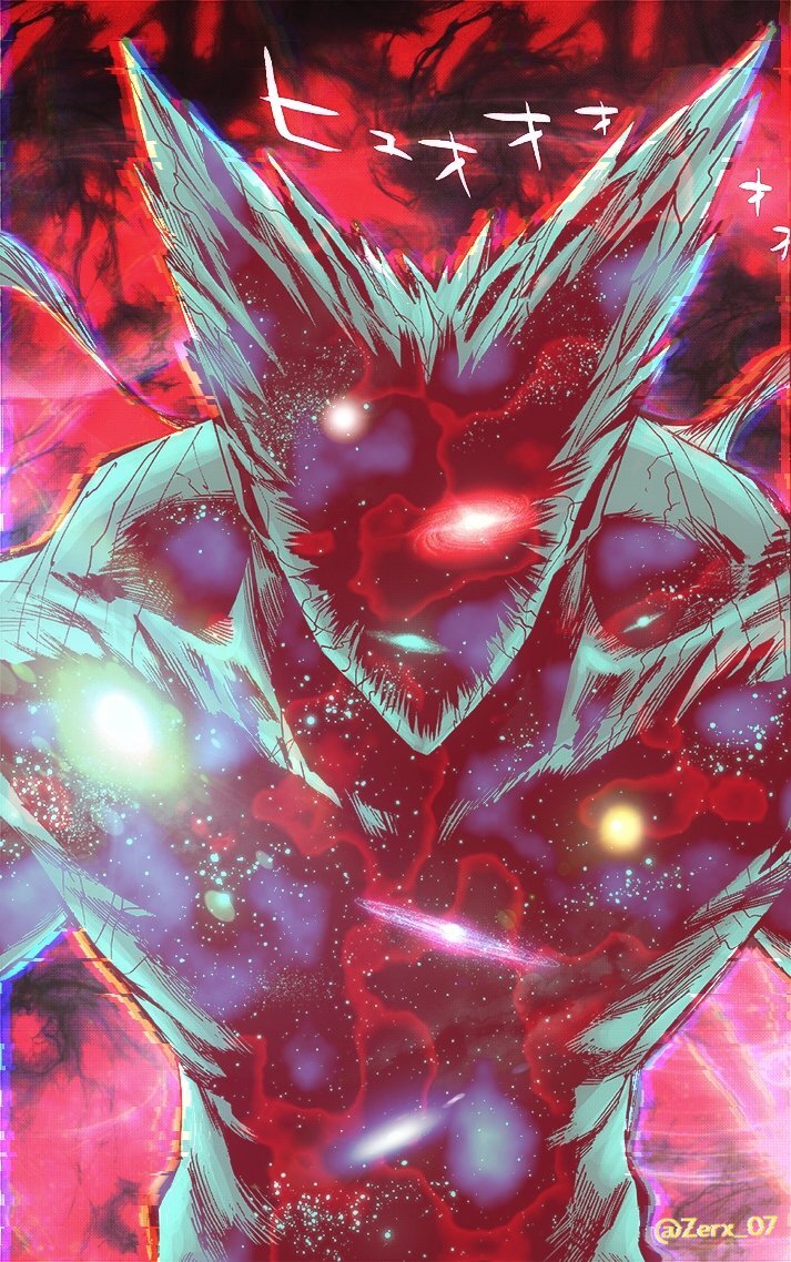 i improved the previous wallpaper of Cosmic Garou (1841×1418) : r