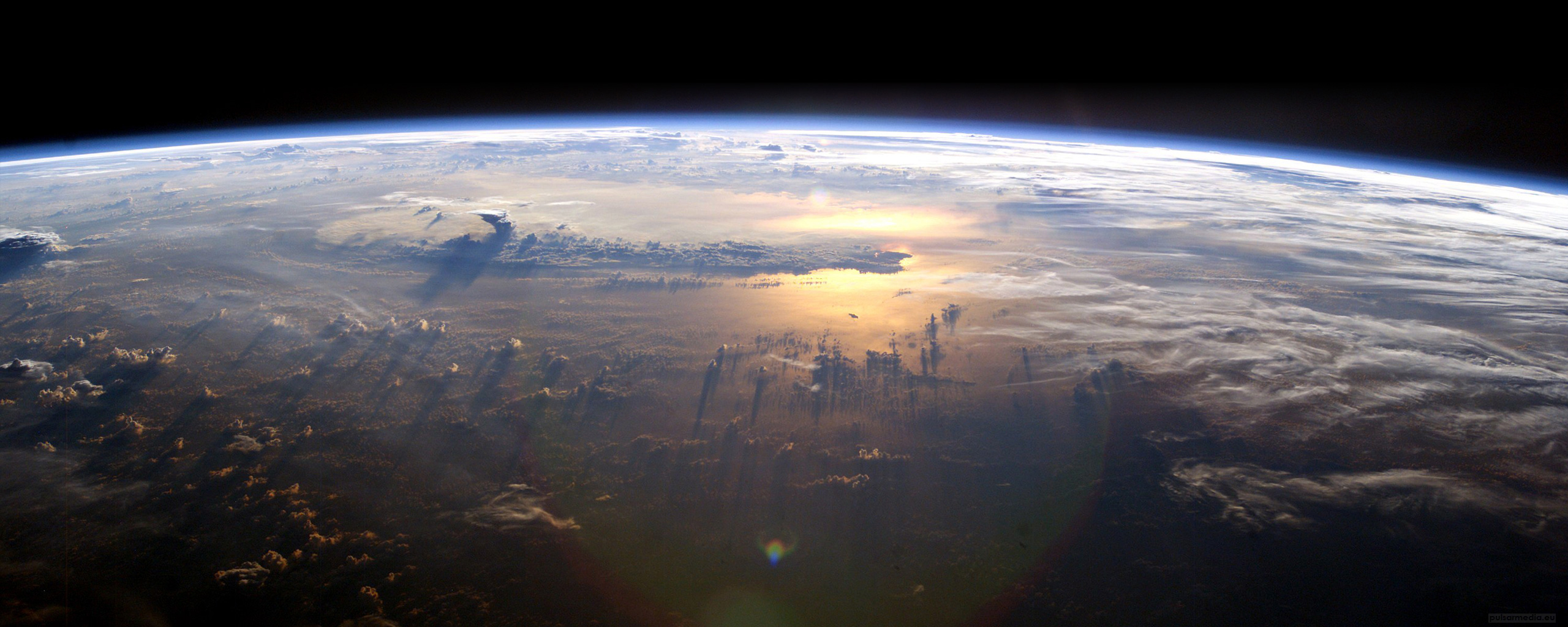 Earth From Space Dual Screen Wallpaper