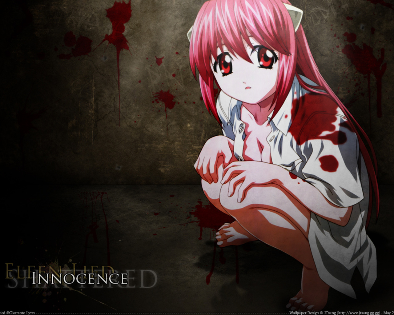 Elfen Lied, girl, anime, HD wallpaper