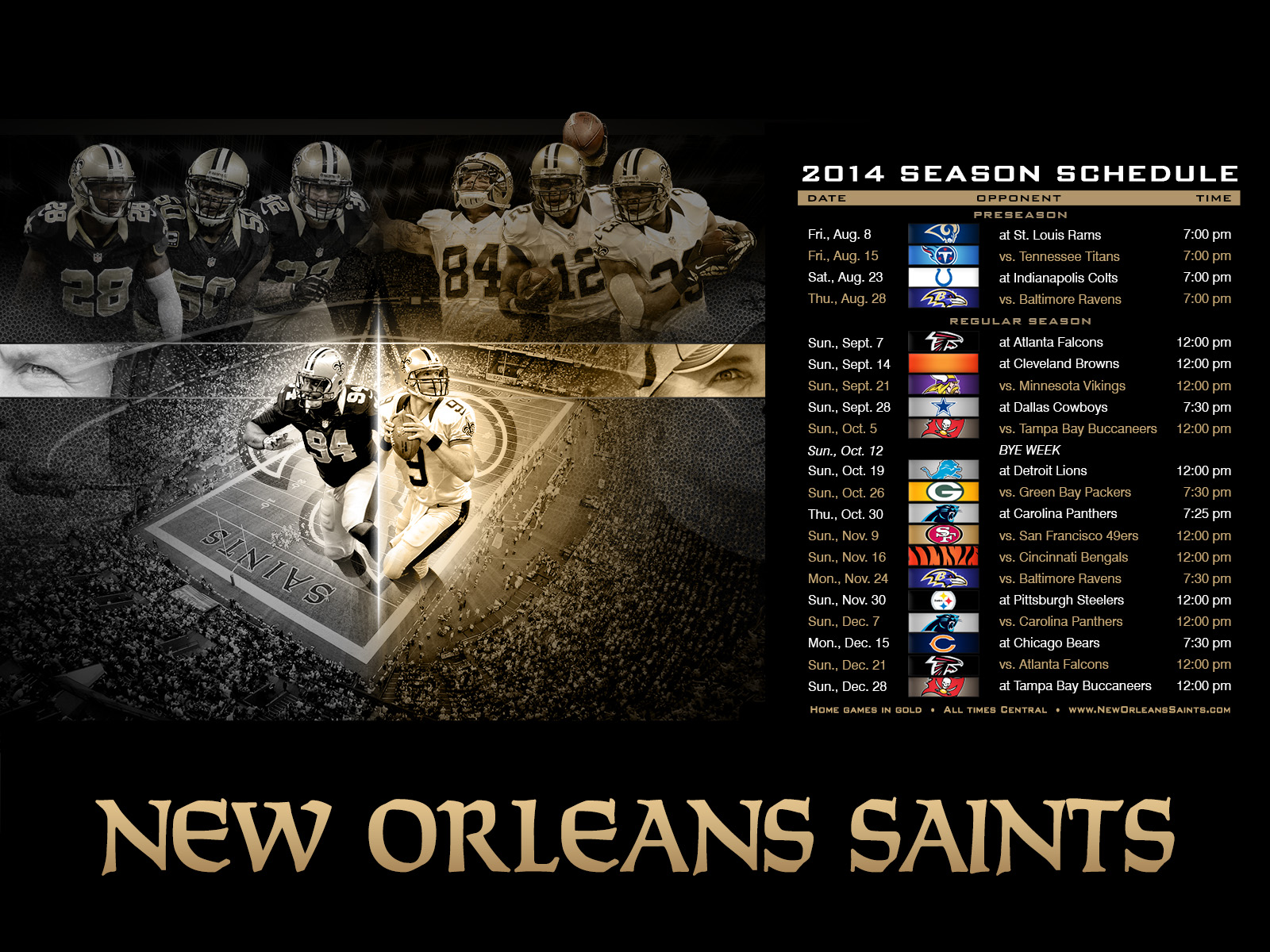 New Orleans Saints Wallpaper X
