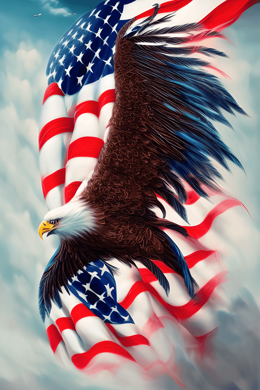 Vintage American Flag iPhone Wallpaper