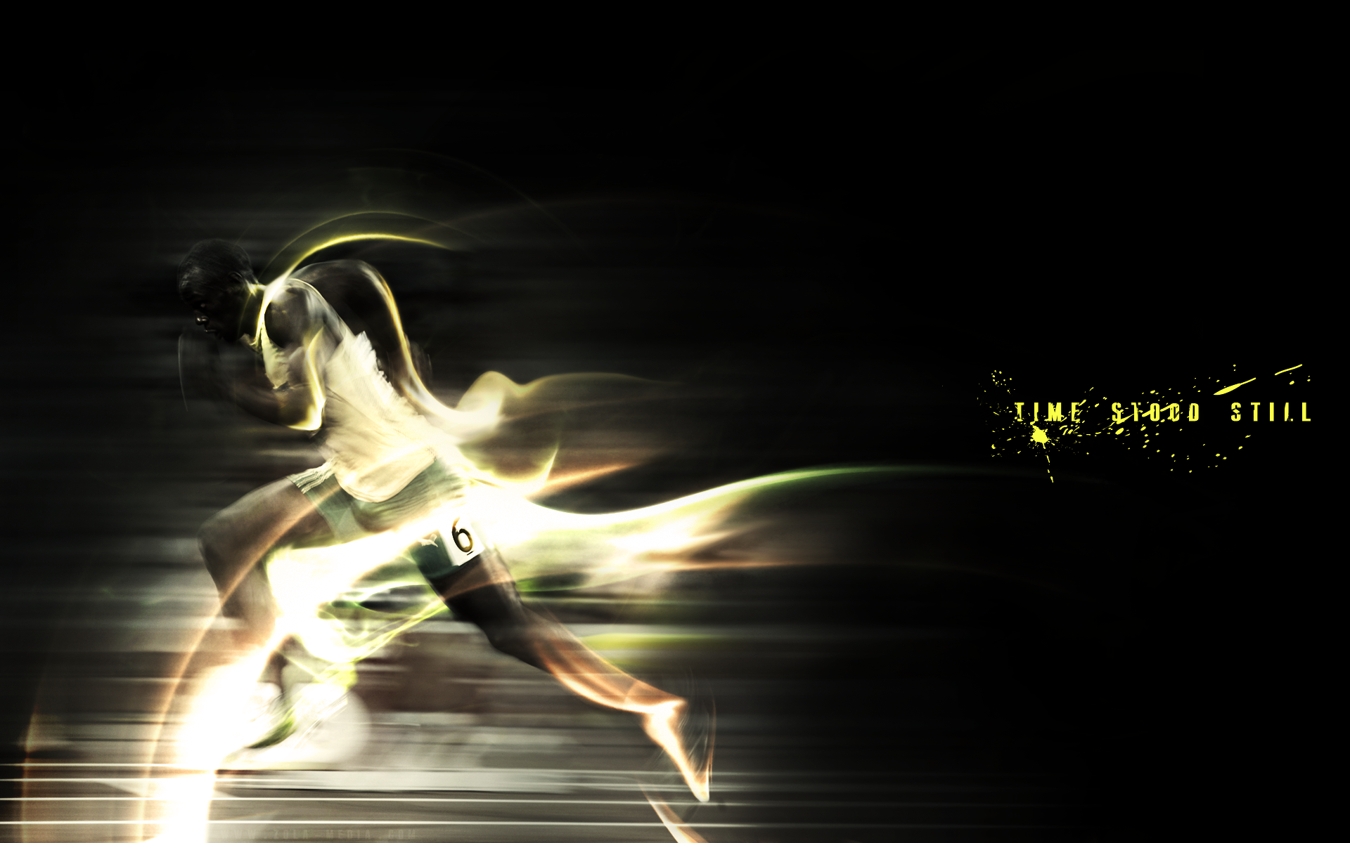 Usain Bolt Running HD Wallpaper Full Size