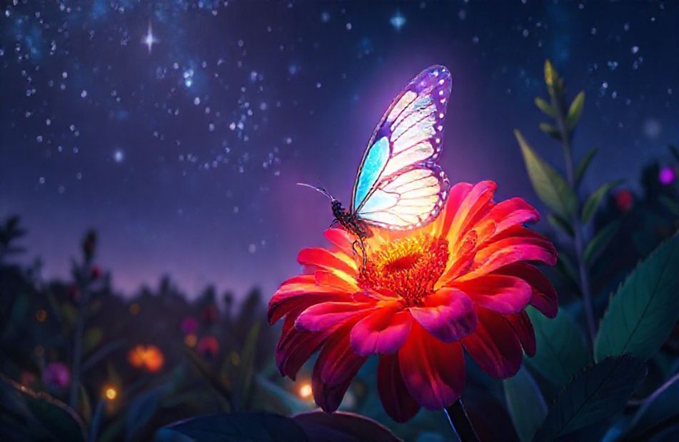 Night Butterfly Wallpaper