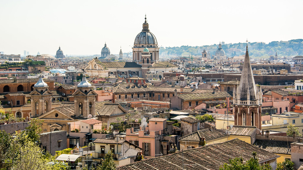 Rome Skyline Italy 4k Wallpaper Desktop Background