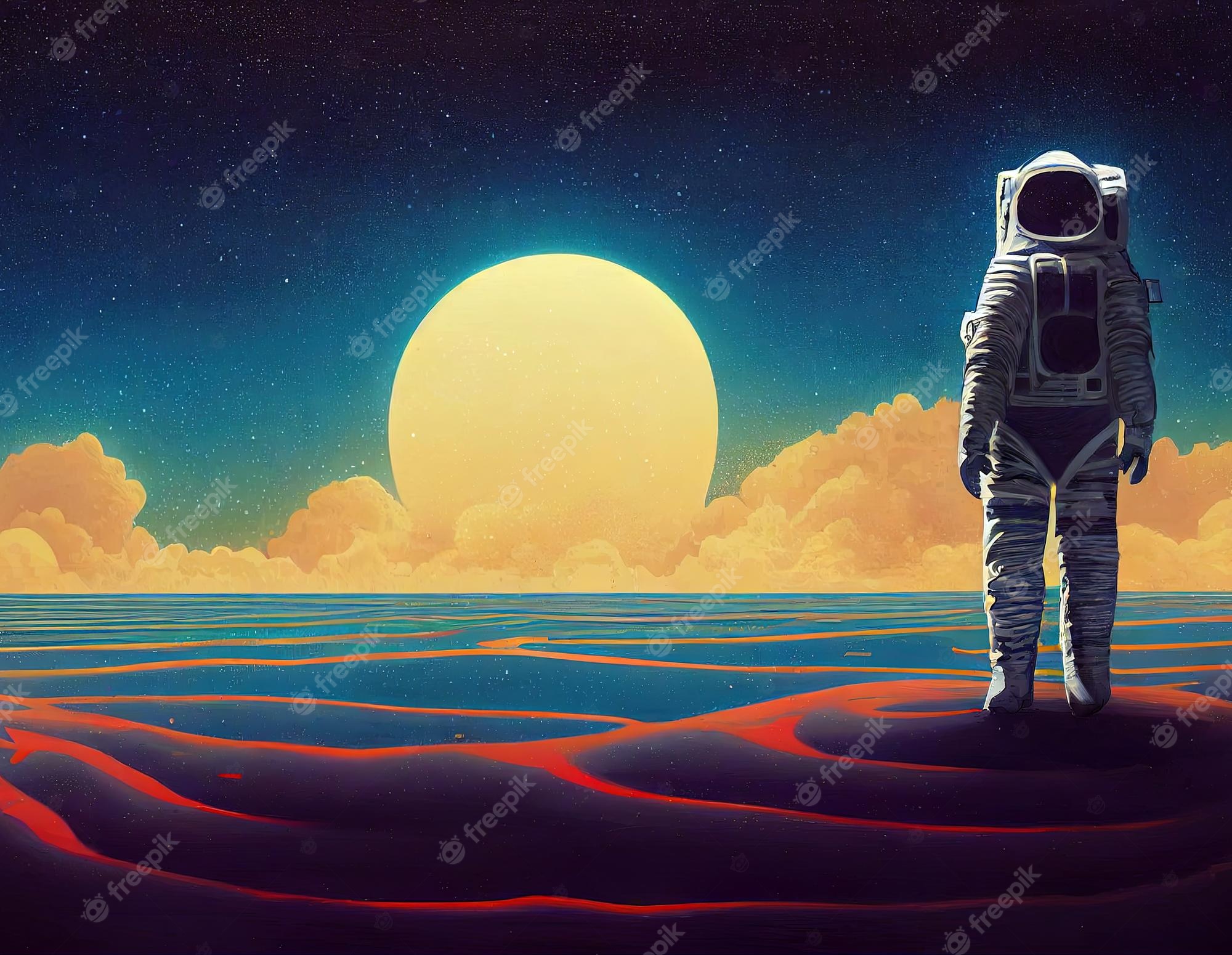 Astronaut Aesthetic Wallpaper