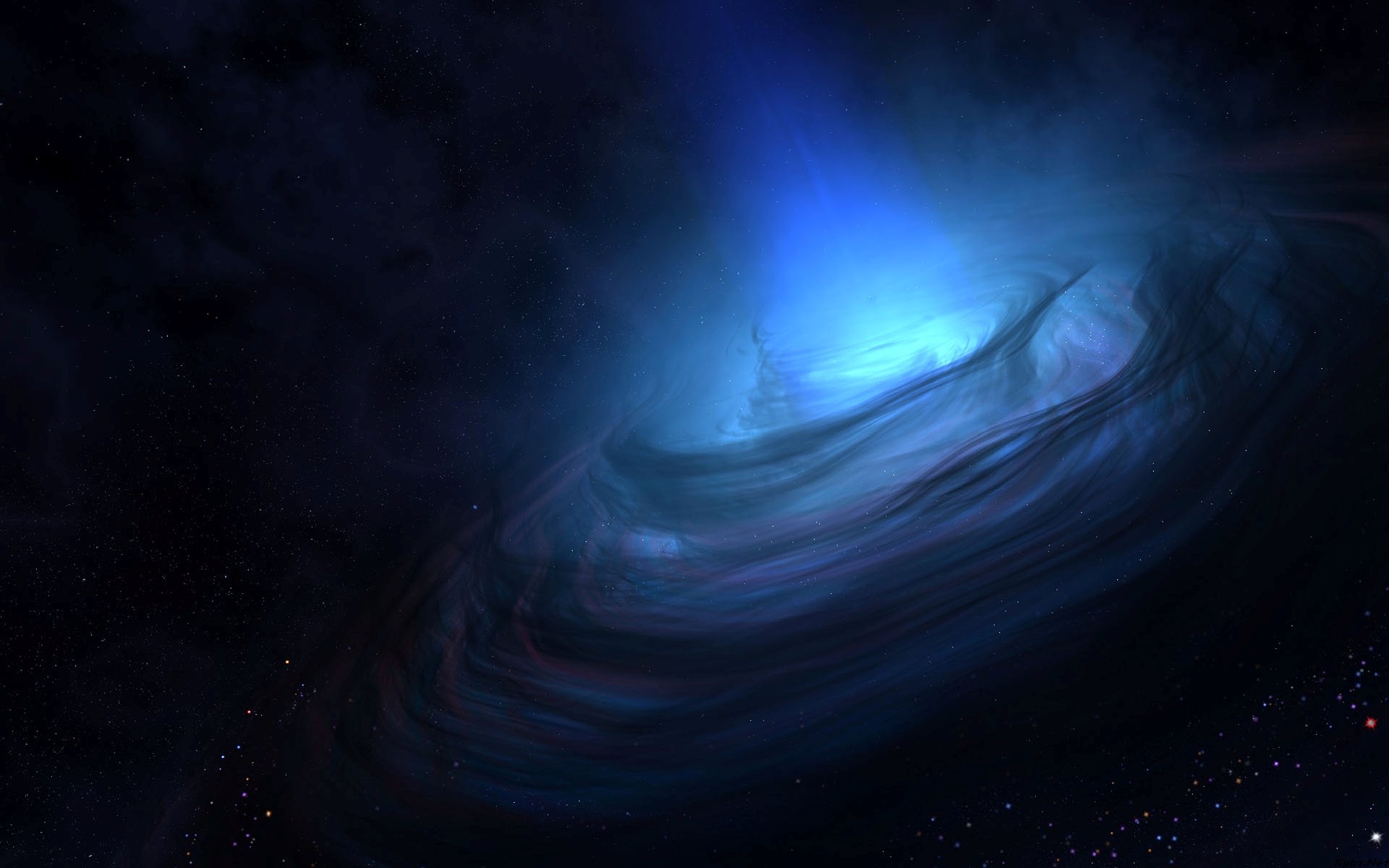 nebula background blue original vector artist cloud