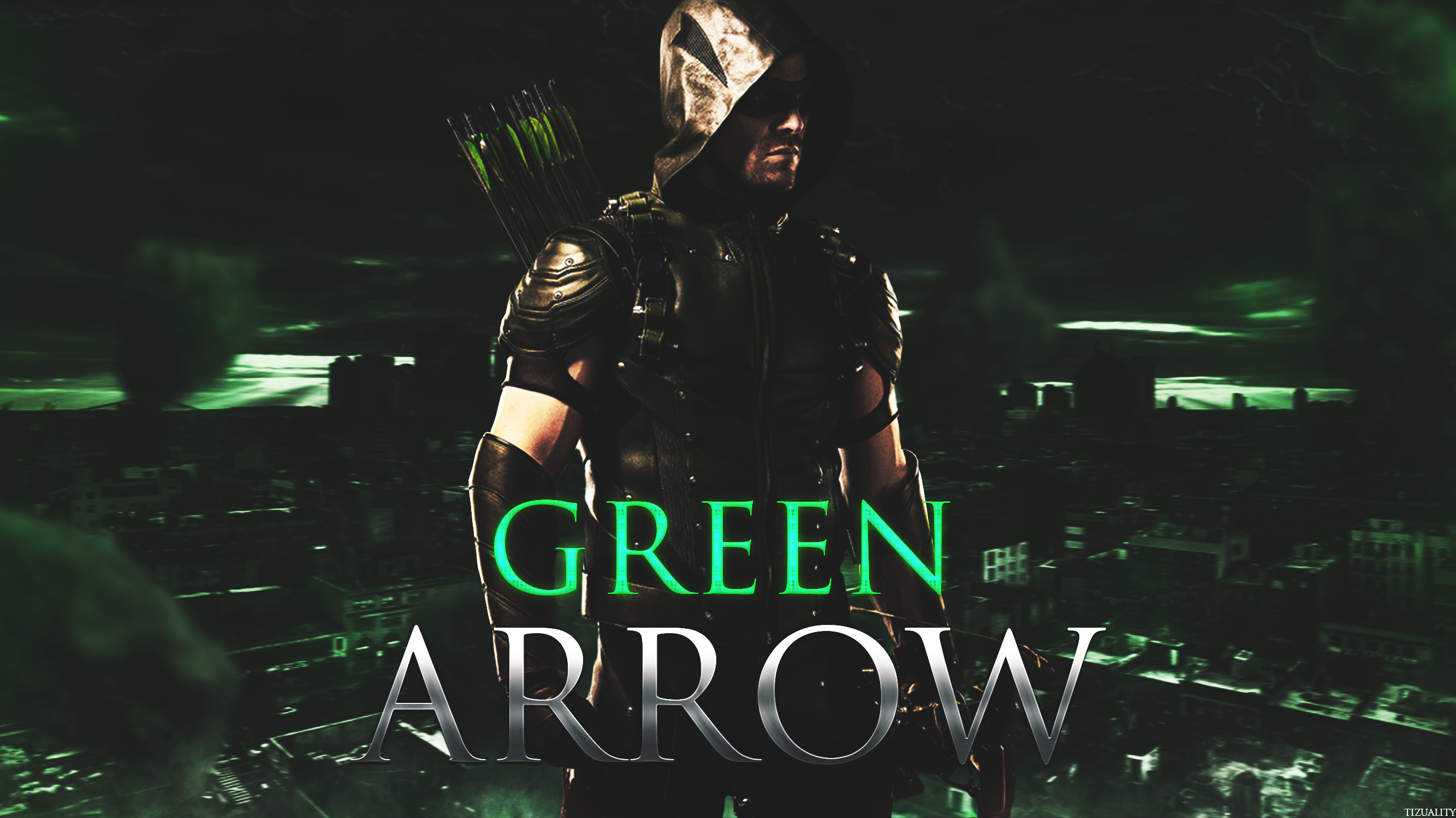 Fan Art My Green Arrow wallpaper which i made a while ago Hope