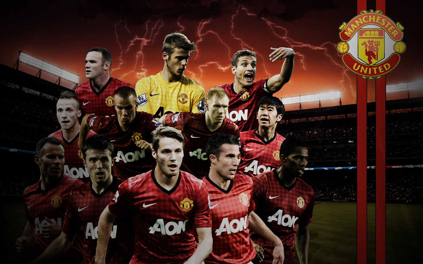 Manchester United Background Wallpaper Win10 Themes