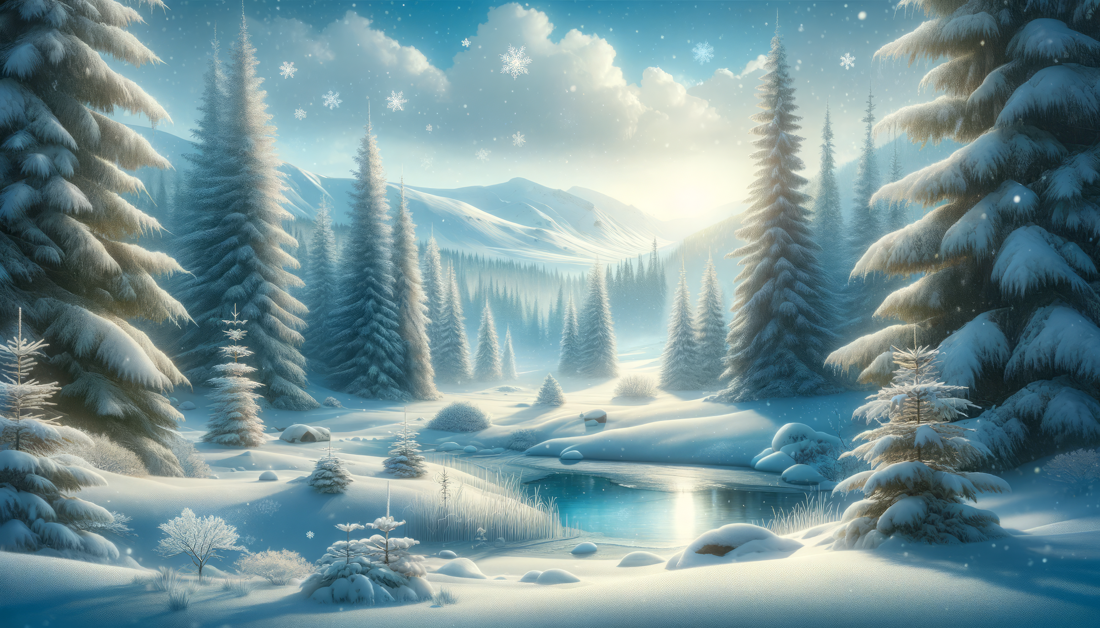 Enchanting Winter Wonderland HD Wallpaper By Robokoboto