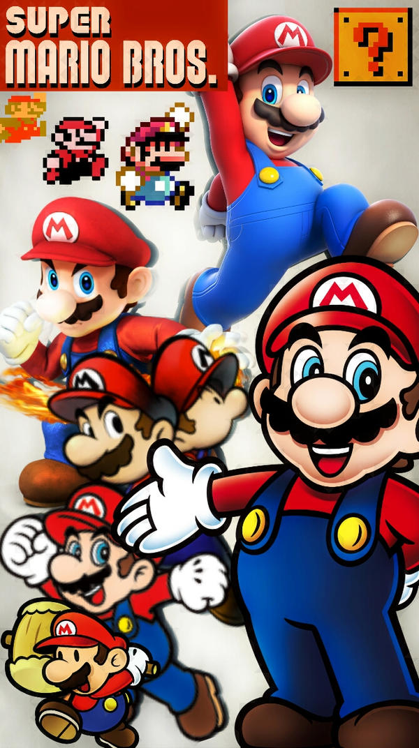 Super Mario Bros Phone Wallpaper By Sabdierz
