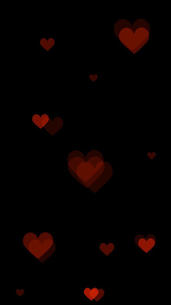 Heart Red Black Wall Blurry Aesthetic