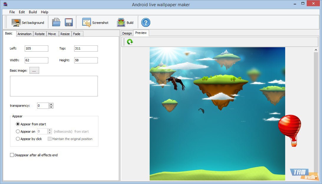 Free download Android Live Wallpaper Maker ndir Android iin Canl Duvar