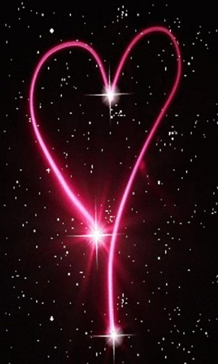 Bigger Pink Star Heart Live Wallpaper For Android Screenshot