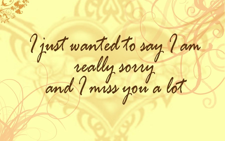 Sorry Wallpaper With Quotes Love
