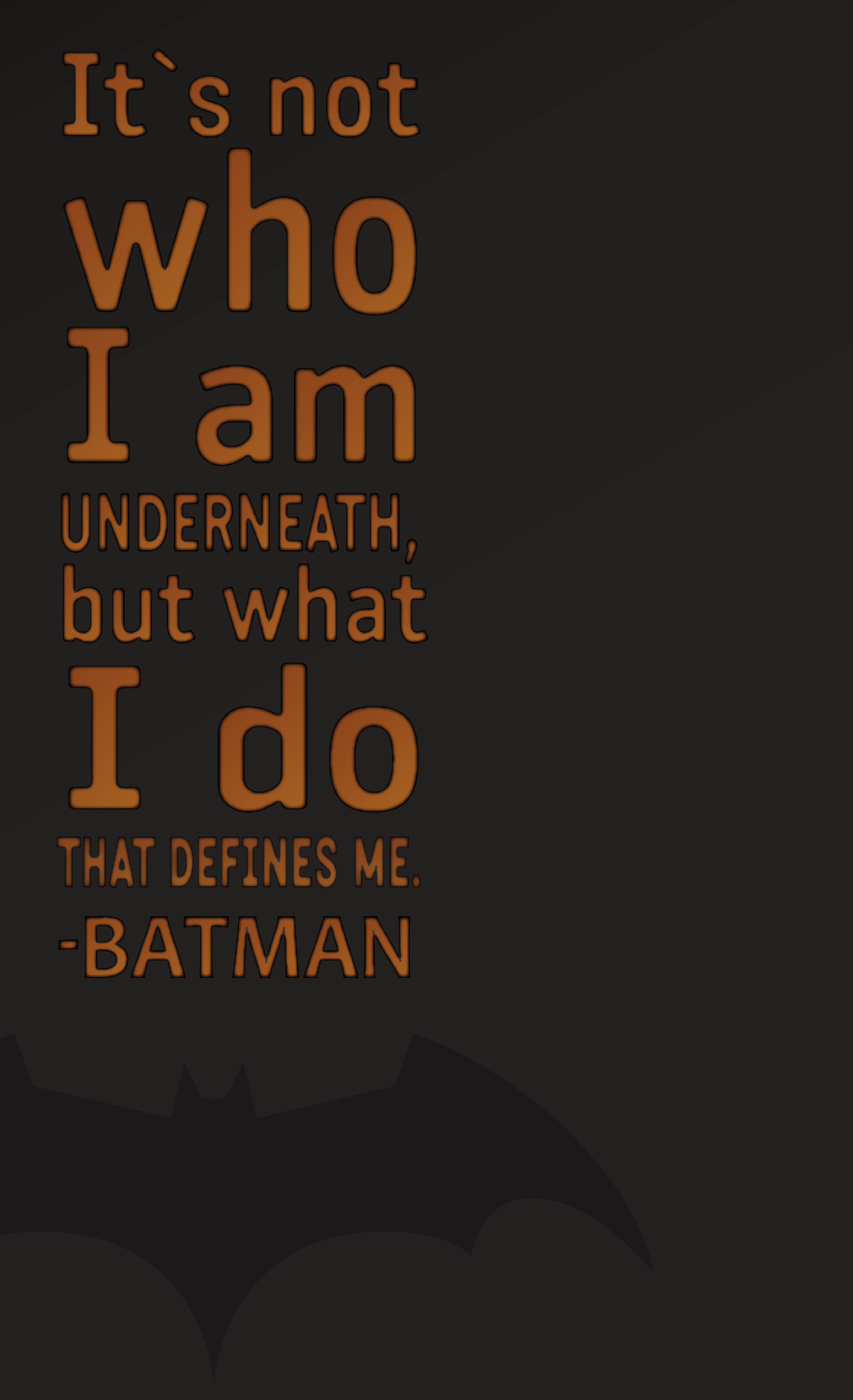 Batman Quotes Typography Begins The Dark