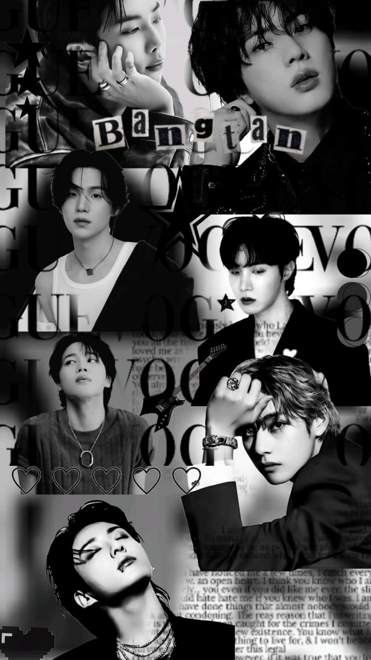 Black Bts Aesthetic Wallpaper