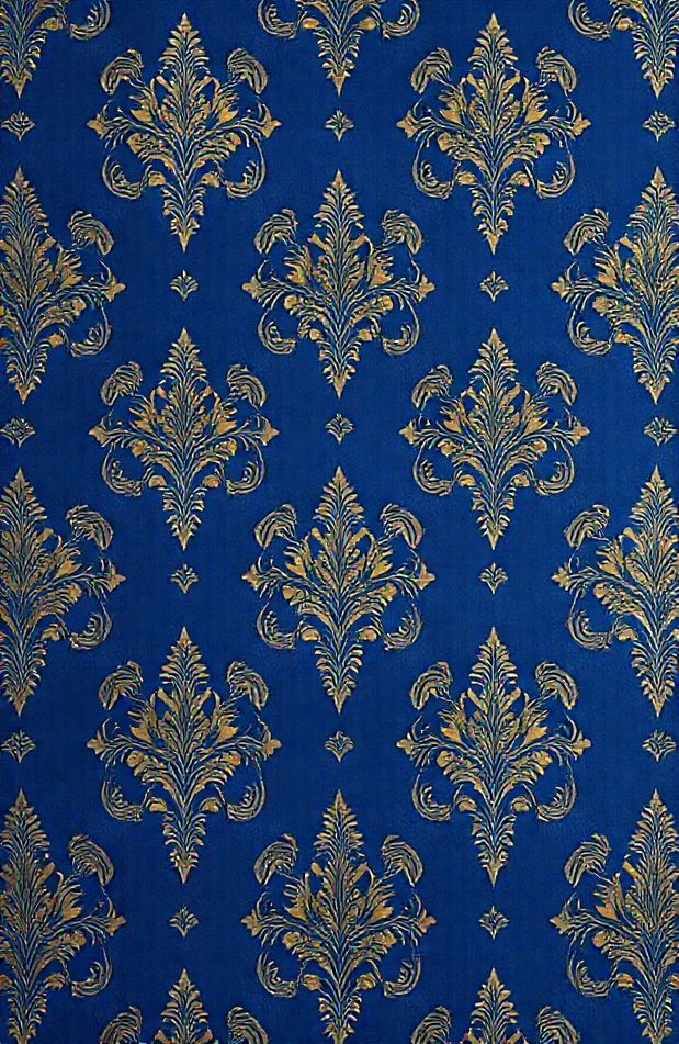 Royal Blue And Gold Wallpaper