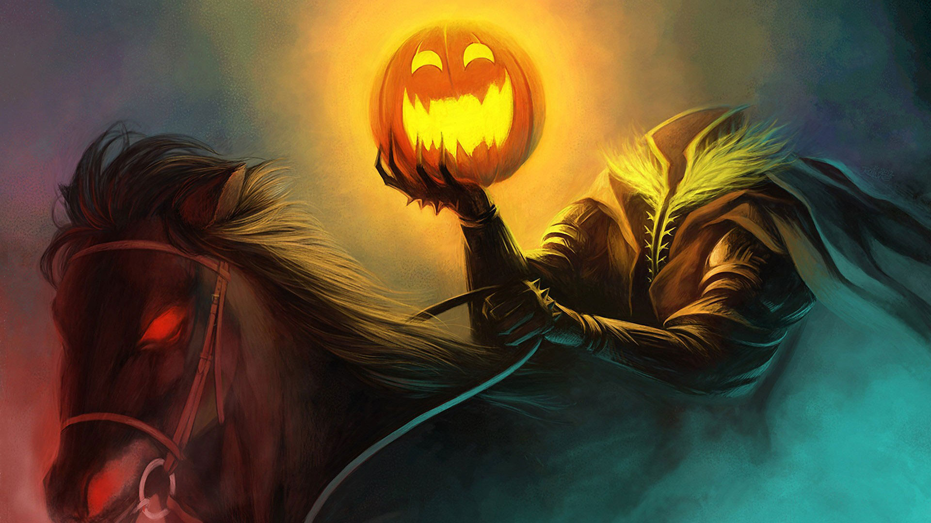 Scary Halloween HD Wallpaper Background Pumpkins