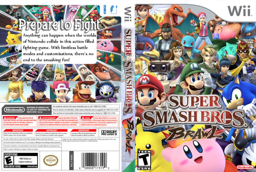 Smash Bros Brawl Custom Cover By Starfireespo