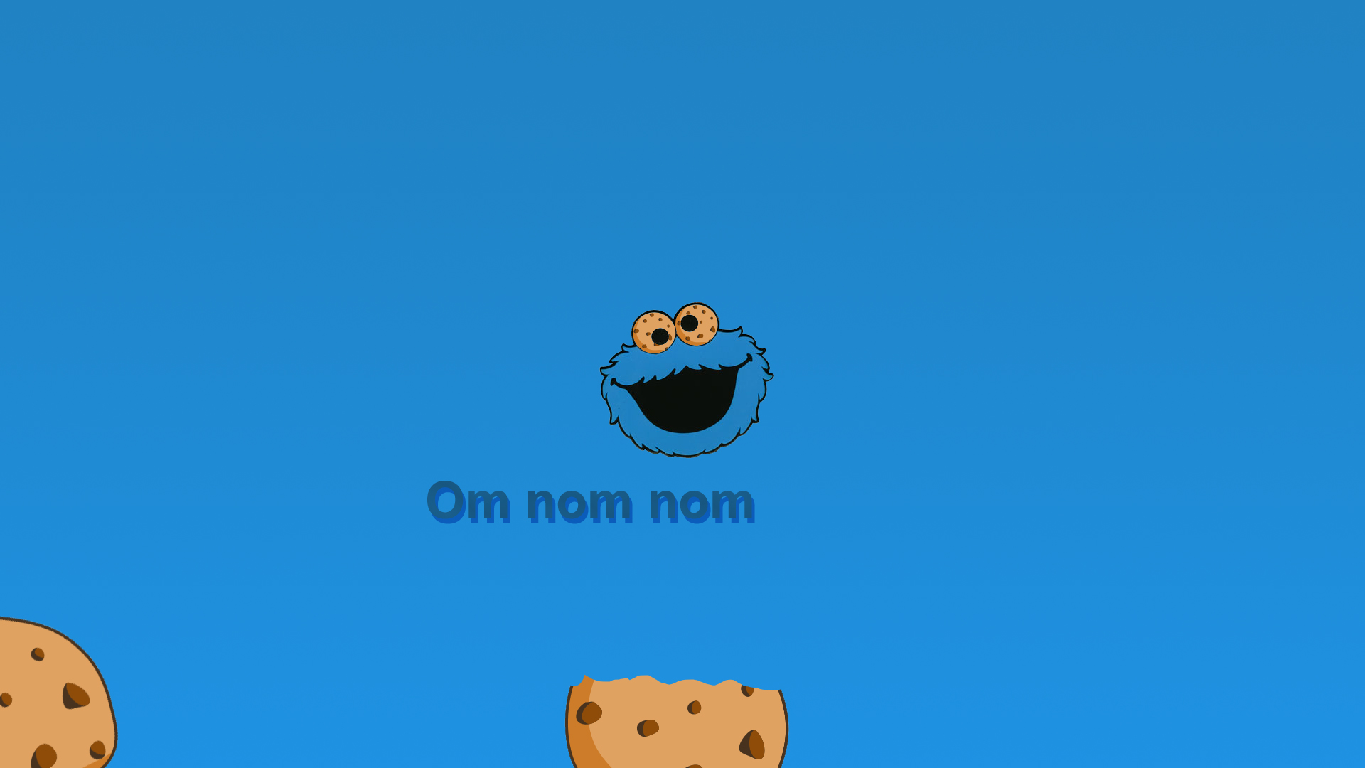 Cookie Monster Wallpaper Blue Cute Funny