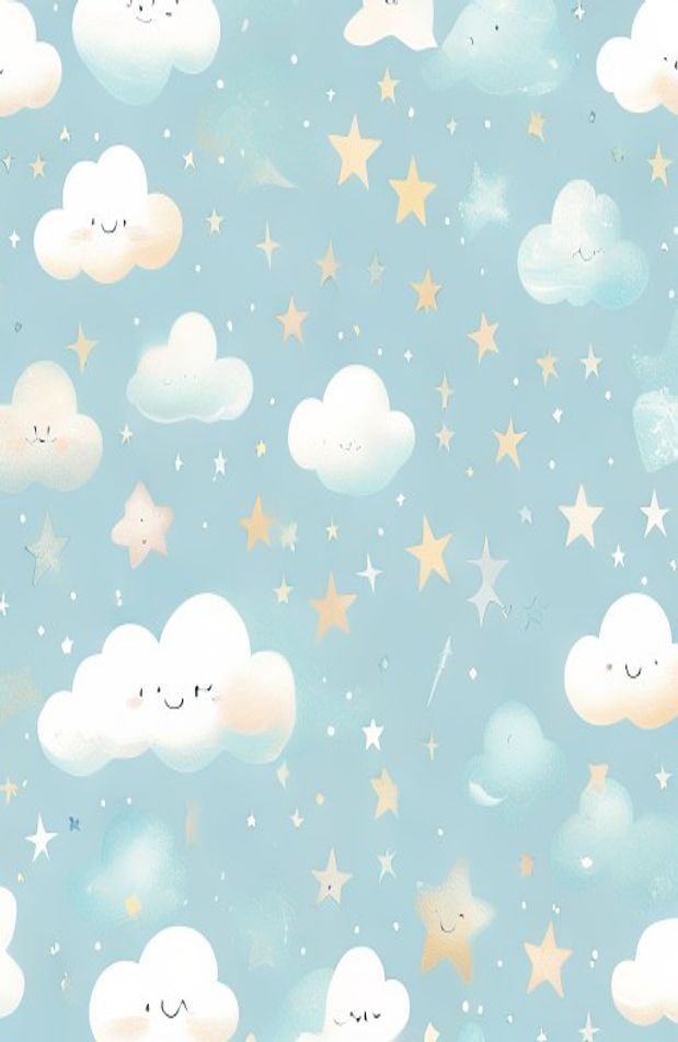 Cute Light Blue Wallpaper