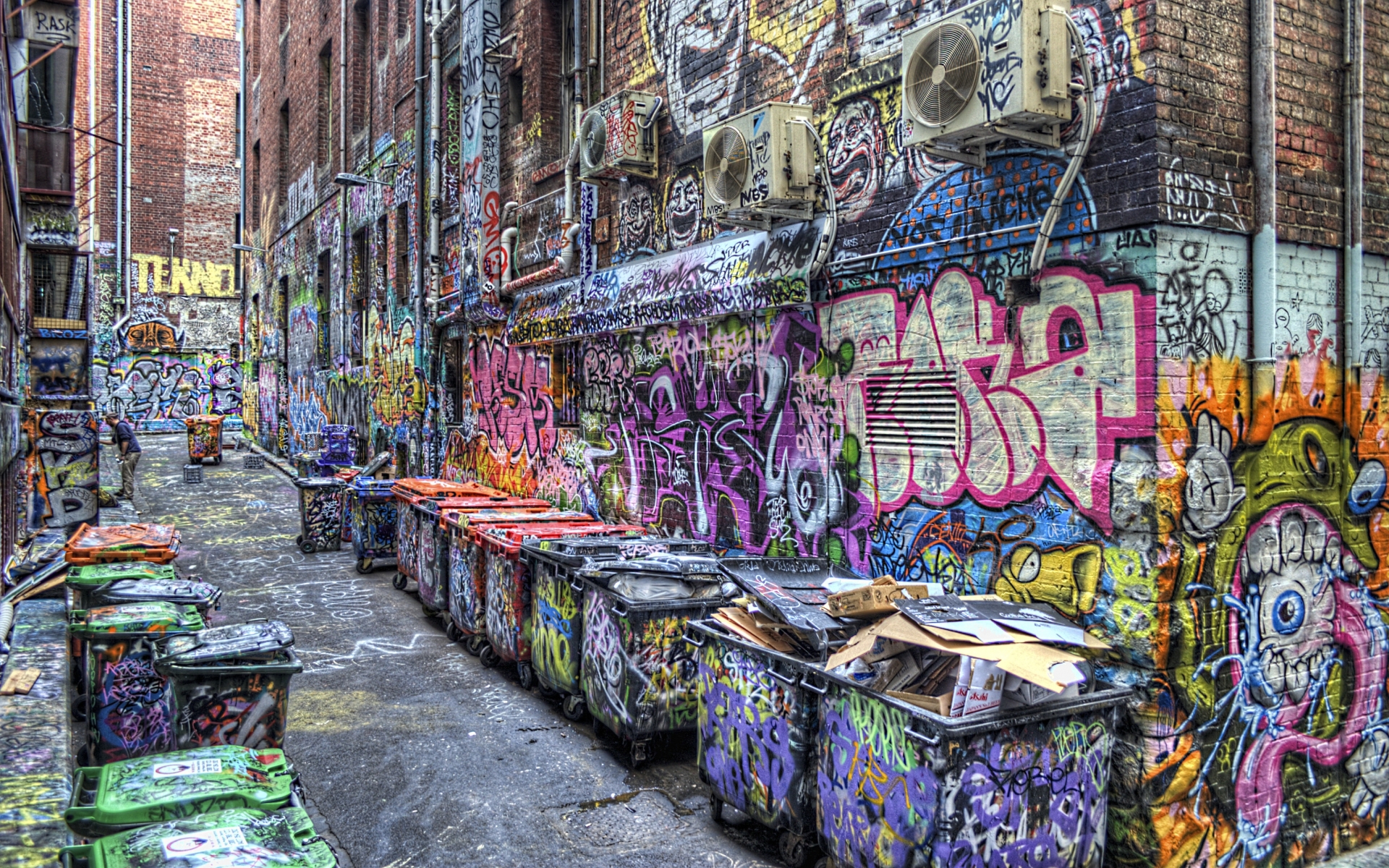Cities Buildings Urban Art Graffiti Color Paint Wallpaper