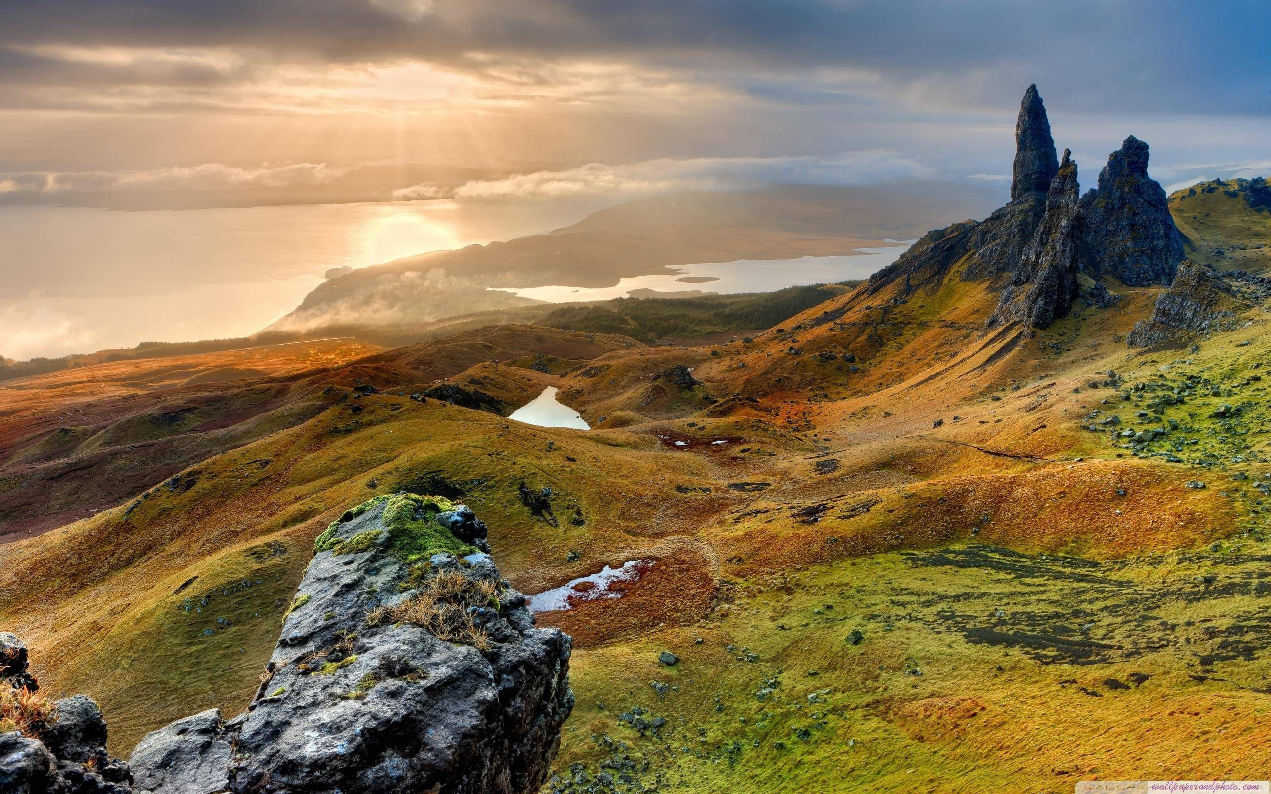 The Storr Hill Panorama Scotland HD Desktop Wallpaper
