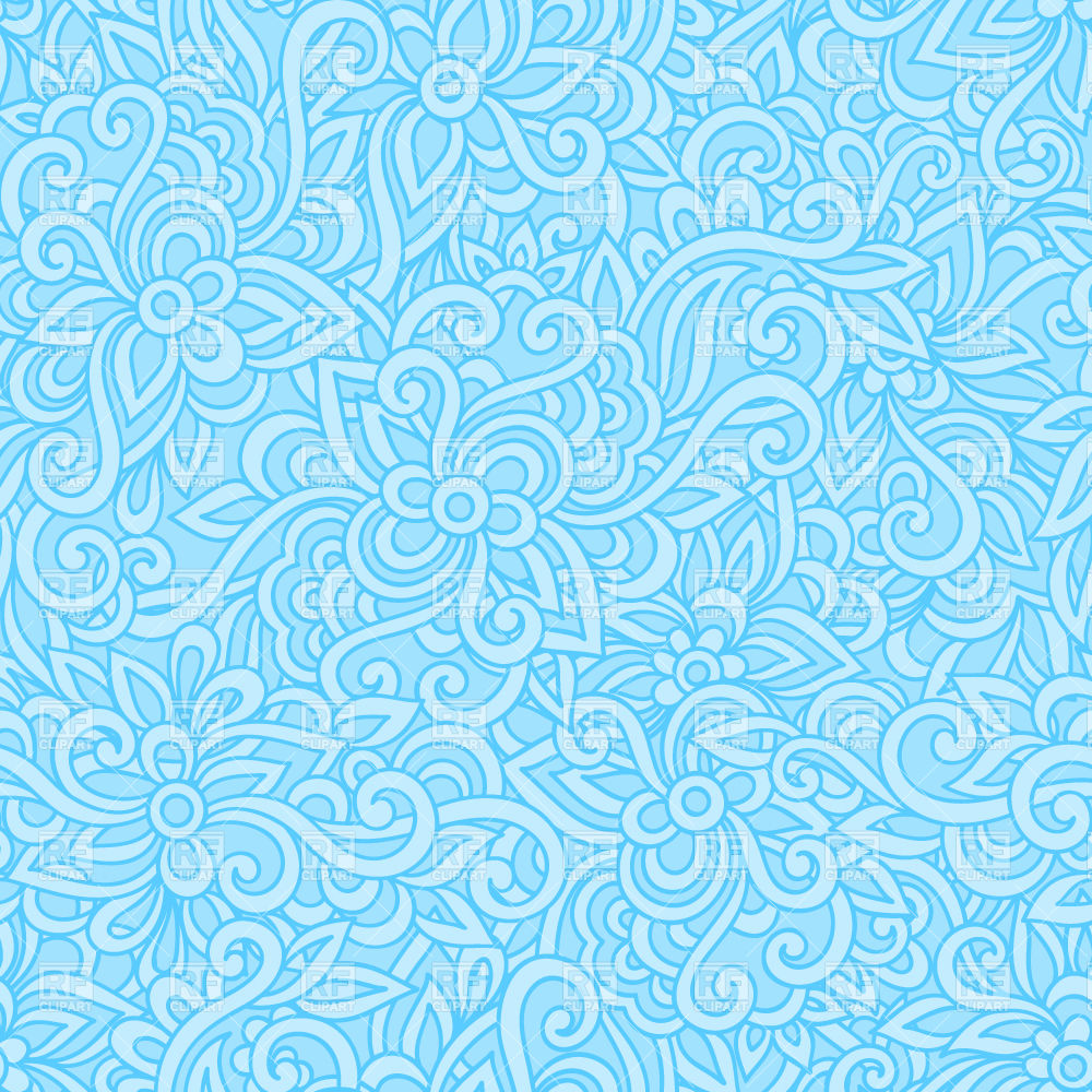 Blue Floral Pattern Blue flower pattern background